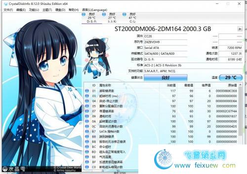 【PC】硬盘检测工具CrystalDiskInfo v8.12.0单文件版 PC软件